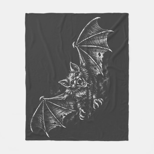 Swooping Bat - von BurnsInHell Fleecedecke (Vorderseite)
