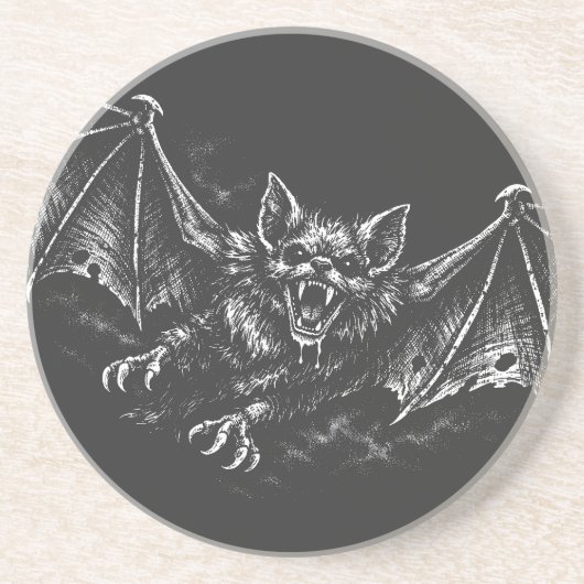 Swooping Bat - von BurnsInHell Getränkeuntersetzer (Vorne)