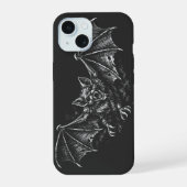 Swooping Bat - von BurnsInHell iPhone 15 Hülle (Rückseite)