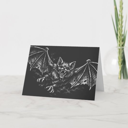 Swooping Bat - von BurnsInHell Karte (Vorderseite)