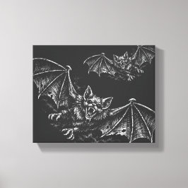 Swooping Bat - von BurnsInHell Leinwanddruck