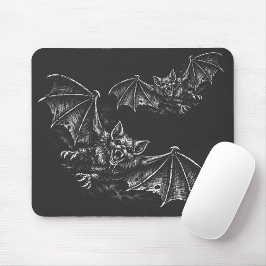 Swooping Bat - von BurnsInHell Mousepad (Mit Mouse)