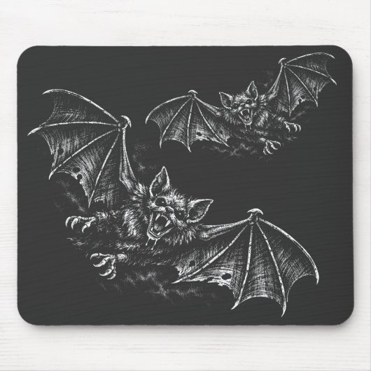 Swooping Bat - von BurnsInHell Mousepad (Vorne)