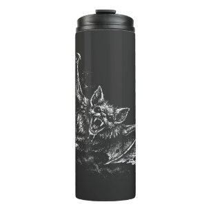 Swooping Bat - von BurnsInHell Thermosbecher