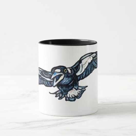 Swooping Magpie-Tasse Tasse (Zentrum)