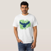 Swooping Seahawk Vogel für das Spiel T-Shirt (Vorne ganz)