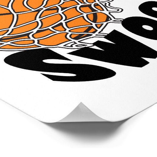 Swoosh Basketball Poster (Ecke)