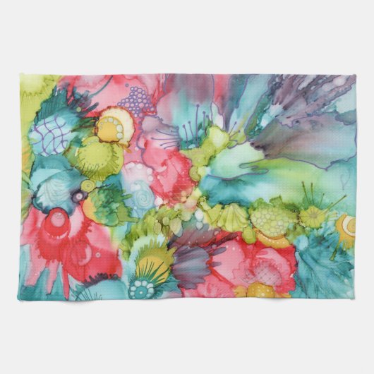 Swoosh-Gekritzel-Geschirrtuch Geschirrtuch (Horizontal)