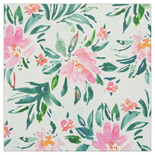SWOOSH rosa tadelloses Blumen Stoff