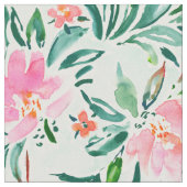 SWOOSH rosa tadelloses Blumen Stoff (Nahaufnahme)