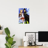 Sword Art Online Asuna e Kirito Poster (Heimbüro)