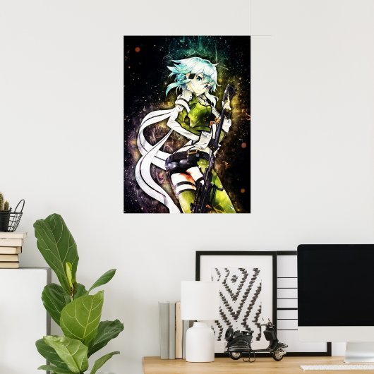 Sword Art Online Sinon Poster (Heimbüro)
