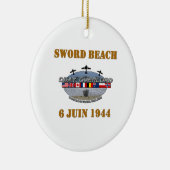 Sword Beach 1944 Keramik Ornament (Rechts)
