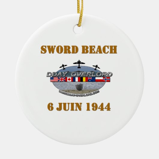 Sword Beach 1944 Keramik Ornament (Vorne)