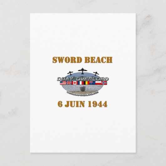 Sword Beach 1944 Postkarte (Vorderseite)