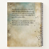 Sword Fantasy Book Cover Inspiration Notebook Notizblock (Rückseite)