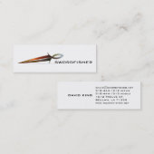 Sword Fisher Business Cards Mini Visitenkarte (Vorne/Hinten)