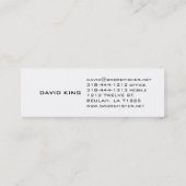 Sword Fisher Business Cards Mini Visitenkarte (Rückseite)