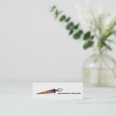 Sword Fisher Business Cards Mini Visitenkarte (Stehend Vorderseite)