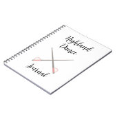 Sword Highland Dance Journal Notizblock (Linke Seite)