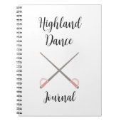 Sword Highland Dance Journal Notizblock (Vorderseite)