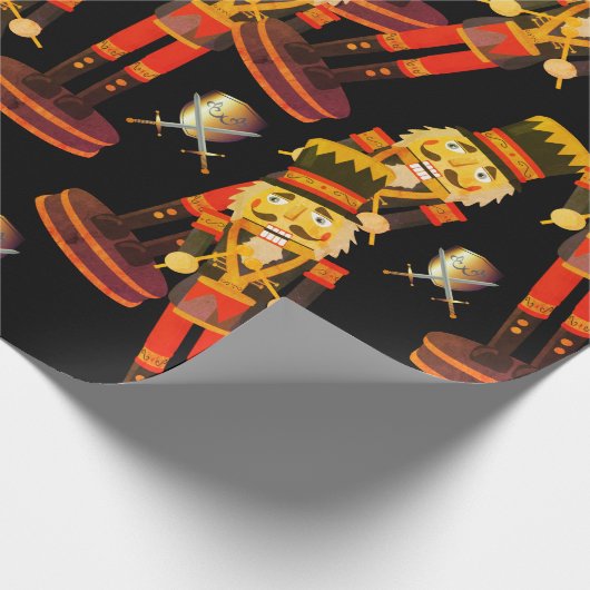 Sword Nutcracker Soldier Weihnachtswrapping Papier Geschenkpapier (Ecke)