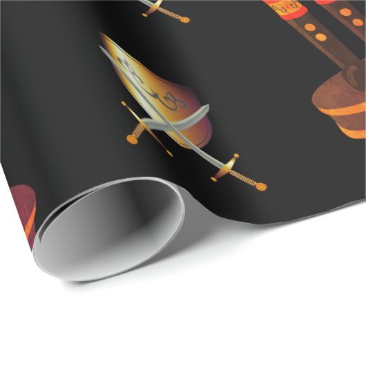 Sword Nutcracker Soldier Weihnachtswrapping Papier Geschenkpapier (Rolleneckpunkt)