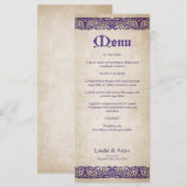Sword Royal Wedding Menu (Vorne/Hinten)