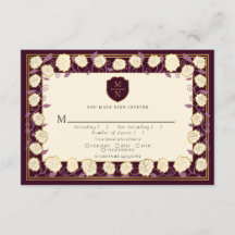 Sword & Shield Medieval Fantasy Wedding RSVP