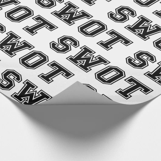 SWOT WRAPPING PAPIER GESCHENKPAPIER (Ecke)
