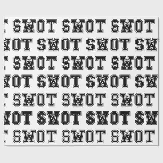 SWOT WRAPPING PAPIER GESCHENKPAPIER (Flach)