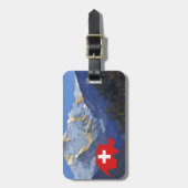 Swtzerland Jungfrau und Flagge Gepäckanhänger (Vorderseite vertikal)