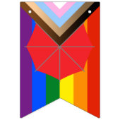 Sx Worker Inclusive Progressive Pride Flag Wimpelkette (Zweite Fahne)