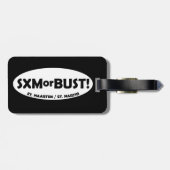 SXMorBUST GEPÄCKANHÄNGER - SCHWARZES (Rückseite horizontal)
