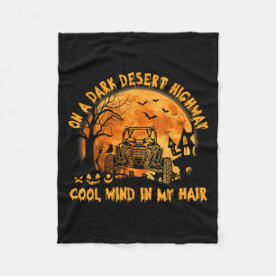 Sxs Utv Dark Desert Highway Cool Mind Halloween Ri Fleecedecke