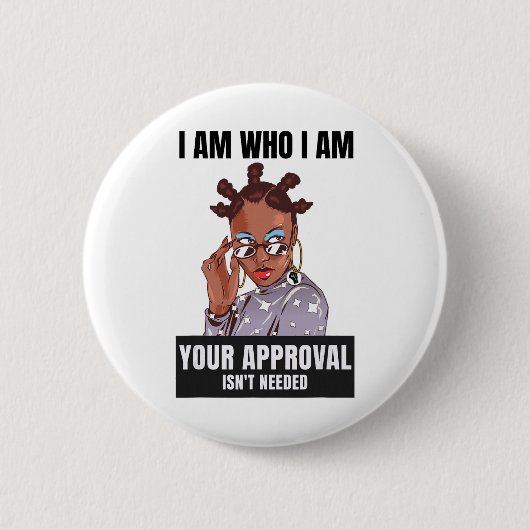 Sy Black Queen Schwarze Geschichte Afroamerikanisc Button (Vorderseite)