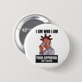 Sy Black Queen Schwarze Geschichte Afroamerikanisc Button (Vorne & Hinten)