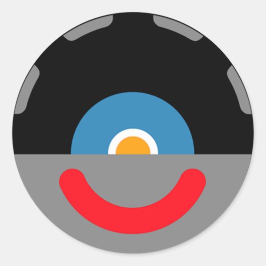 Sy-Clops Clupkitz Head Runder Aufkleber (Vorderseite)