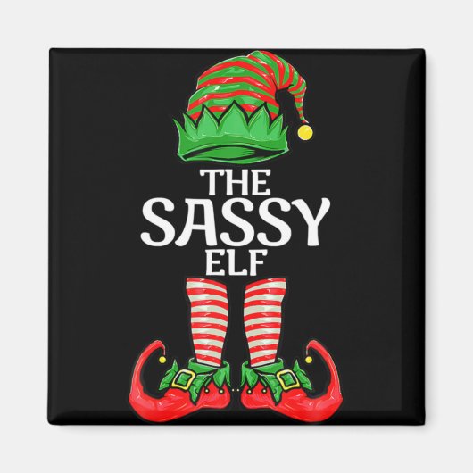 Sy Elf Christmas Family Matching Group Magnet (Vorne)