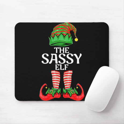 Sy Elf Christmas Family Matching Group T Shirt Mousepad (Mit Mouse)