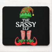 Sy Elf Christmas Family Matching Group T Shirt Mousepad (Vorne)