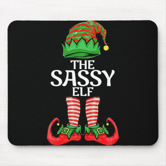 Sy Elf Christmas Family Matching Group T Shirt Mousepad (Vorne)