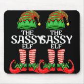 Sy Elf Christmas Family Matching Group T Shirt Mousepad (Vorne)