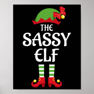 Sy Elf Family Matching Group Weihnachten Poster
