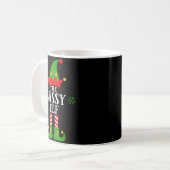 Sy Elf Funny Matching Family Group Christmas Pajam Kaffeetasse (Vorderseite Links)