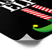 Sy Elf Matching Family Group Weihnachts-Party Poster (Ecke)