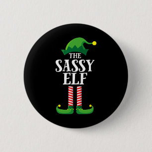 Sy Elf passende Familien-Gruppen-Weihnachtsfeier Button