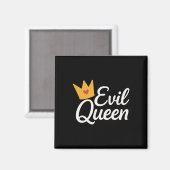 Sy Evil Queen Crown Funny Costume Magnet (Vorderseite/Rückseite)