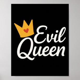 Sy Evil Queen Crown Funny Costume Poster