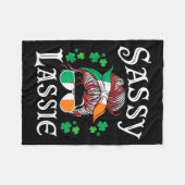 Sy Lie St. Patricks Day Shamrock Fleecedecke (Vorderseite (Horizontal))